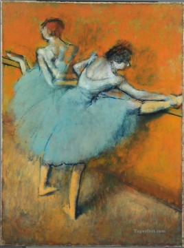 Edgar Degas Painting - Dancers at the Barre Edgar Degas